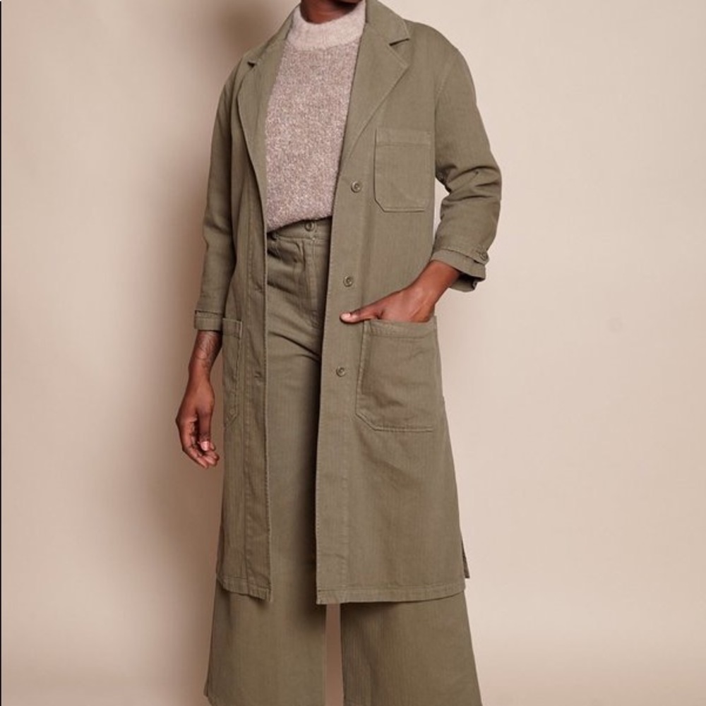 First Rite Shop Coat in Olive